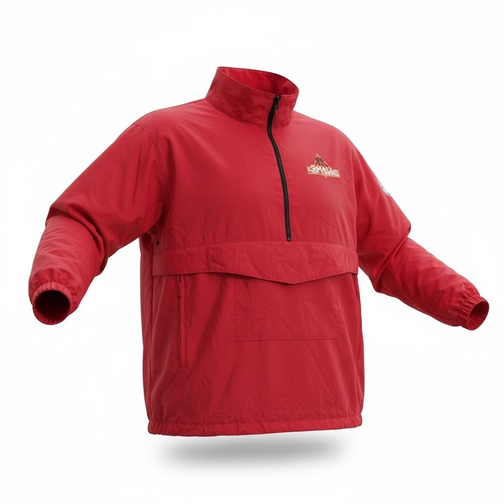 Tundra Wear Small Soldiers Anorak Jacket Red Packable Backpack Vtg 1993 Men L